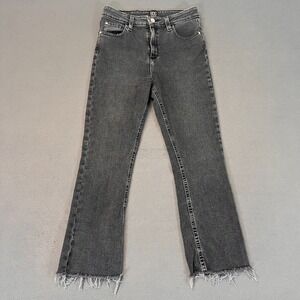 BDG Urban Outfitters Jeans Womens 27 Charcoal Wash Kick Flare High Rise Cropped